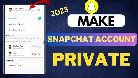 How to Make Snapchat Account Private| Step by Step tutorial (2023)