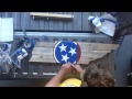 How to paint a Tennessee State logo on upcycled pallet wood project How to paint a Tennessee State logo on upcycled pallet wood project