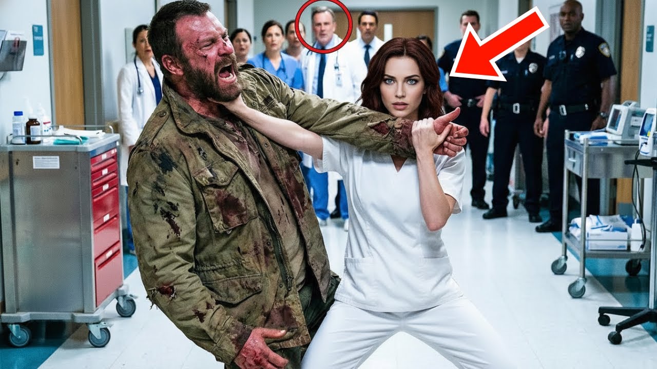 Uriașul de 2 13 metri a năvălit în camera de urgență iar asistenta începătoare l a imobilizat instan