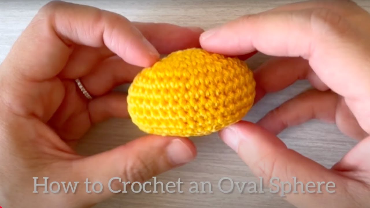 Как связать крючком овальный мяч (овальной формы) для амигуруми в виде овальных голов.