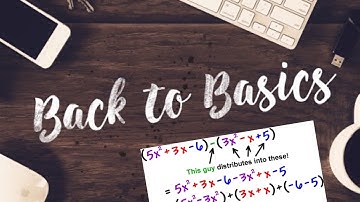Back to Basics - Adding and Subtracting Polynomials | Math Help
