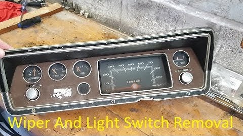 A Body Mopar Wiper And Light Switch Removal Dart Scamp Demon Duster