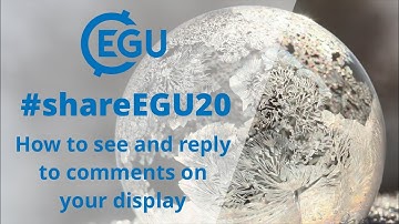 #shareEGU20: commenting on your display presentation