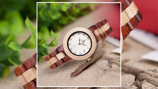 Jam Tangan Kayu Analog Wanita - M19