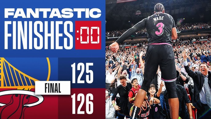 Dwyane Wade's 3-point game-winner for the ages lifts Heat over Warriors  126-125 Florida & Sun News - Bally Sports