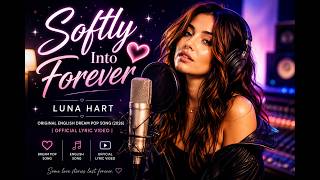 Softly Into Forever ❤️Luna Hart | Original English Dream Pop Song (2026) | Official Lyric Video
