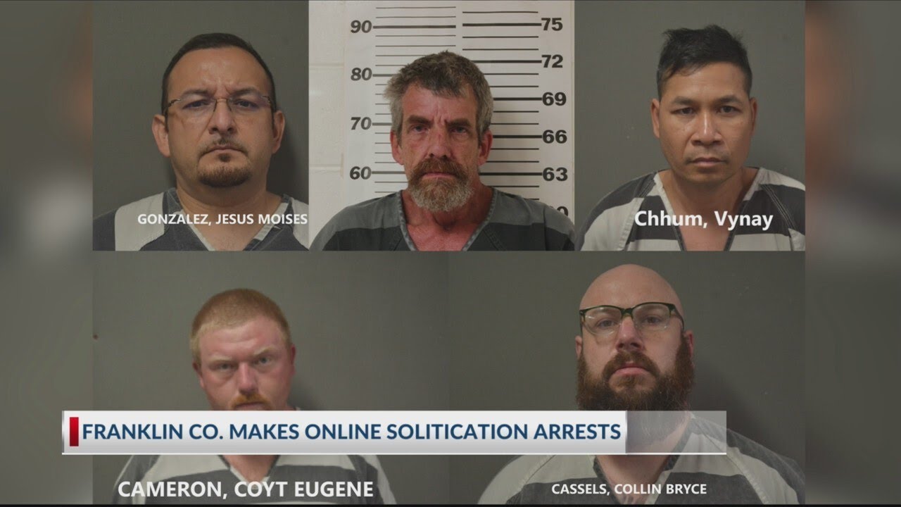 5 arrested for online solicitation of a minor after Franklin County ...