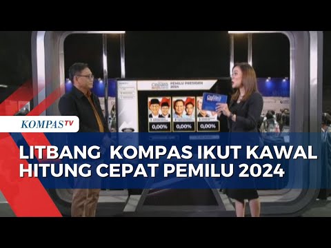 Kawal Pemilu 2024, Litbang Kompas Gelar Hitung Cepat dan Survei Pasca Pilih