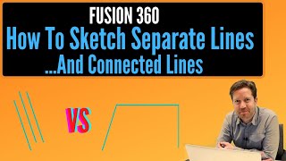 Sketching Separate Lines vs Chaining (Quick Tip) Fusion 360 screenshot 5