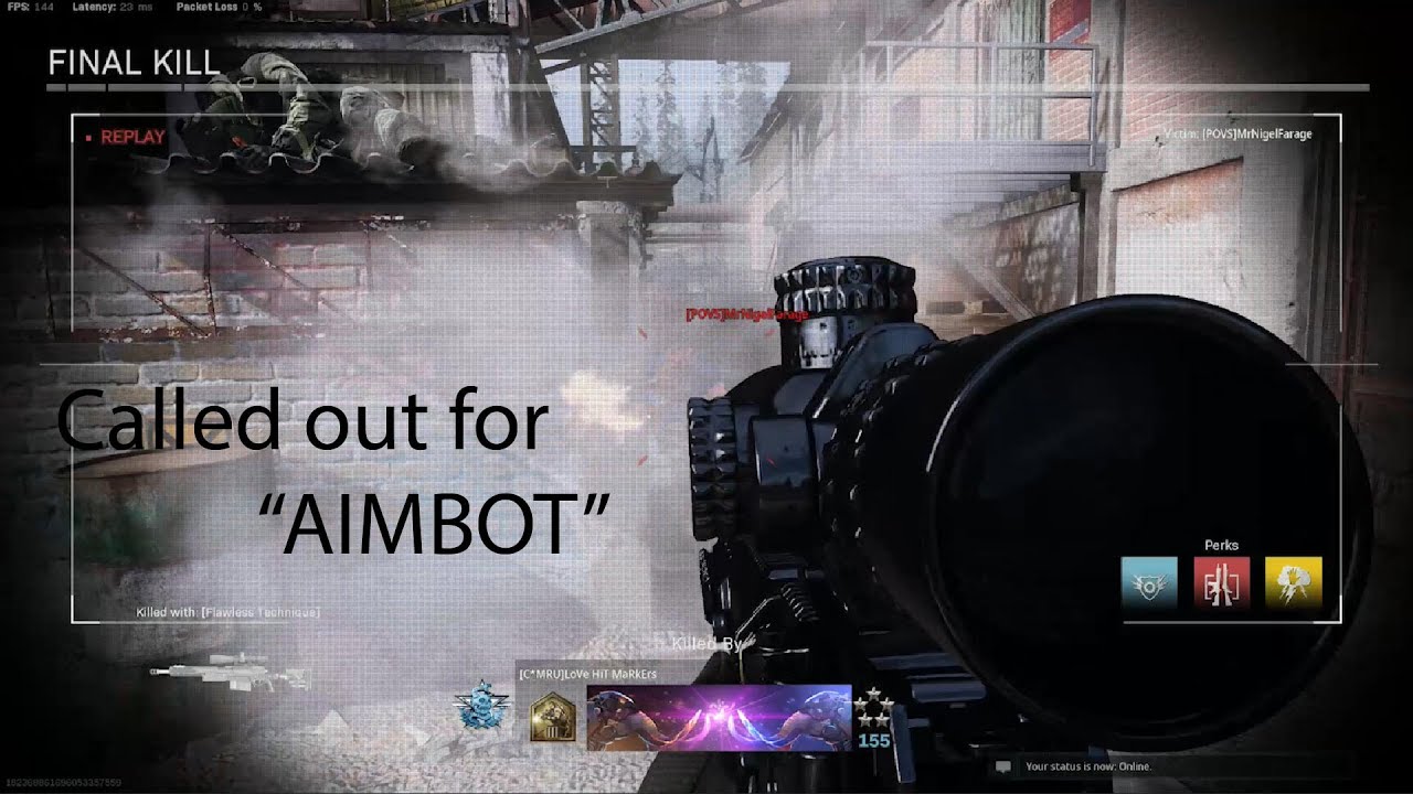 AIMBOTTING IN CALL OF DUTY??? AND GETTING BANNED? Call of Duty