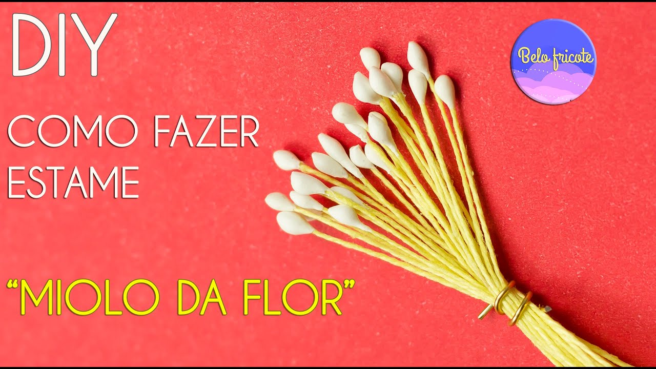 COMO FAZER ESTAME (MIOLO DA FLOR) CASEIRO COM INGREDIENTES SUPER BARATOS | DIY | ARTESANATO