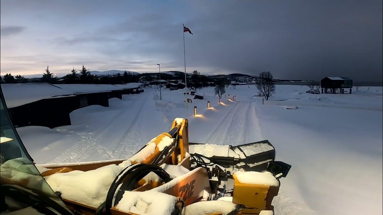 Snow plowing north norway YouTube