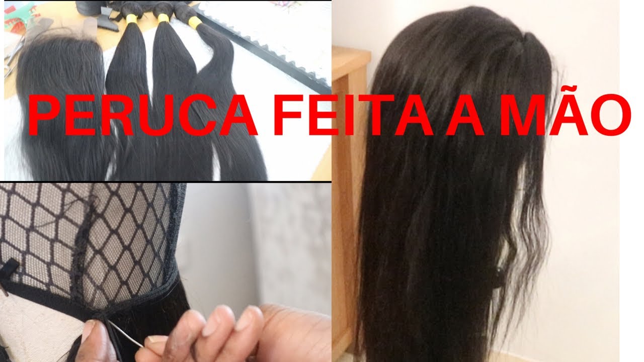 Como fazer peruca com frontal lace à mão (PARTE-1)