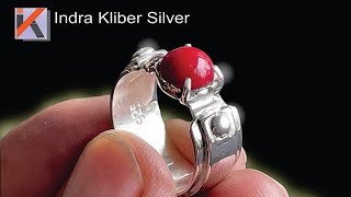 Pembuatan Cincin Perak Pria | Making Men silver ring | DIY Hand Made Jewelry #redcoral