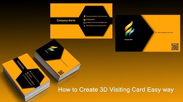 How to create a 3d business card design - photoshop tutorial | Sk Graphics Home