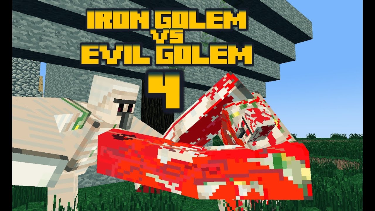 IRON GOLEM vs EVIL GOLEM 4 (made in mineimator) MINECRAFT animation