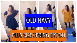 OLD NAVY SPRING TRY ON HAUL | PLUS SIZE | BEAUTIFUL DRESSES ❤️ | 2022