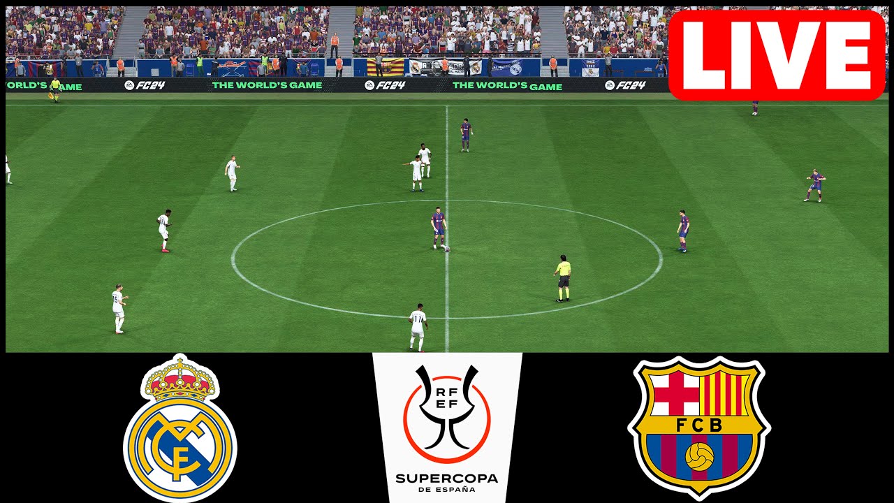 Real Madrid vs FC Barcelona - Supercopa Final - 14th January 2024 ...