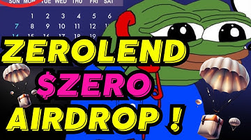 Zerolend Airdrop Coming Soon ! How to Qualify ? 🔥
