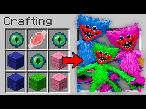 Minecraft, ale MOŻESZ CRAFTOWAĆ RODZINE HUGGY WUGGY z POPPY PLAYTIME!