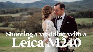 Can you shoot a wedding with a Leica M240?