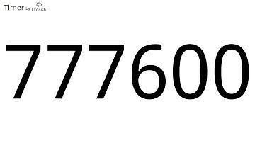 777600 Second Countdown Timer