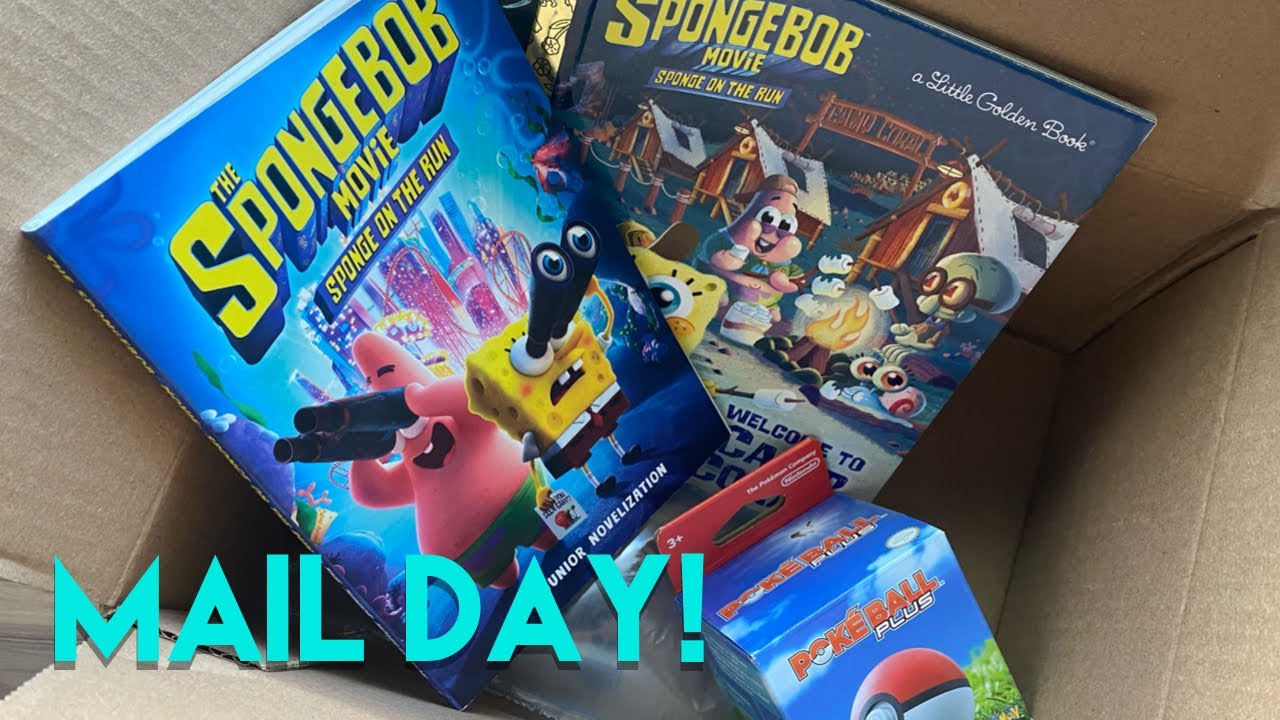 Mail Day Video More Spongebob Movie 3 Books Poke Ball Plus From Amazon Com Youtube