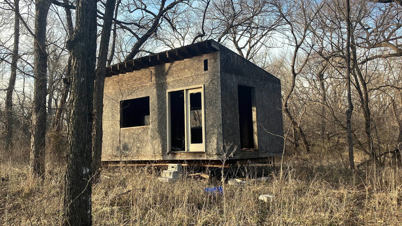 I found a couple abandoned structures in the forest 