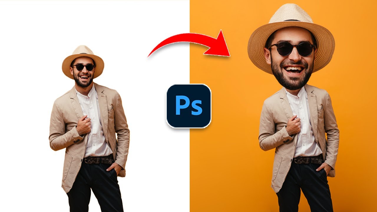 How To Make Big Head Effect in Photoshop Tutorial 