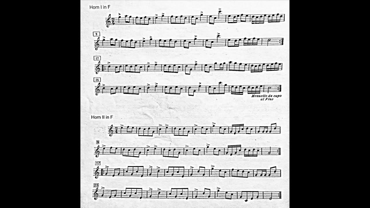 Horn Excerpt J.S. Bach — Brandenburg Concerto no. 1, BWV 1046, Mvt. IV