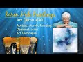 Abstract acrylic painting on canvas art technique layering blending demo 301