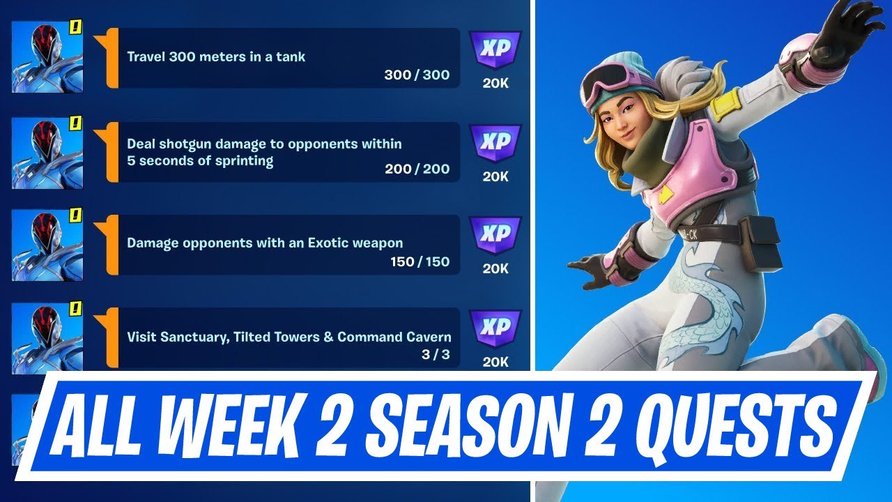 Fortnite Week 2 Season Quest Challenges - How to complete Week 2 Season ...