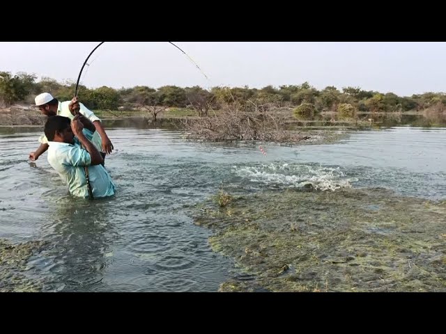 big hook 🎣🎣🎣 fishing. catching big rohu 🐠🐠🐠 incredible fishing 