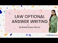 Law optional answer writing  sample answer approach