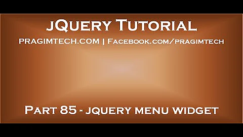 jquery menu widget