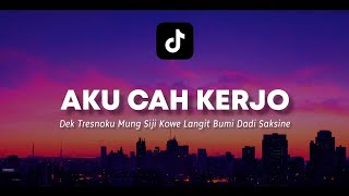 Dek Tresnaku Mung Siji Kowe Langit Bumi Kang Dadi Saksi - Lirik ~