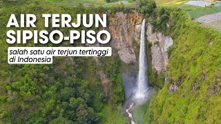 Drone Air Terjun Sipiso - Piso | Salah satu air terjun tertinggi di Indonesia