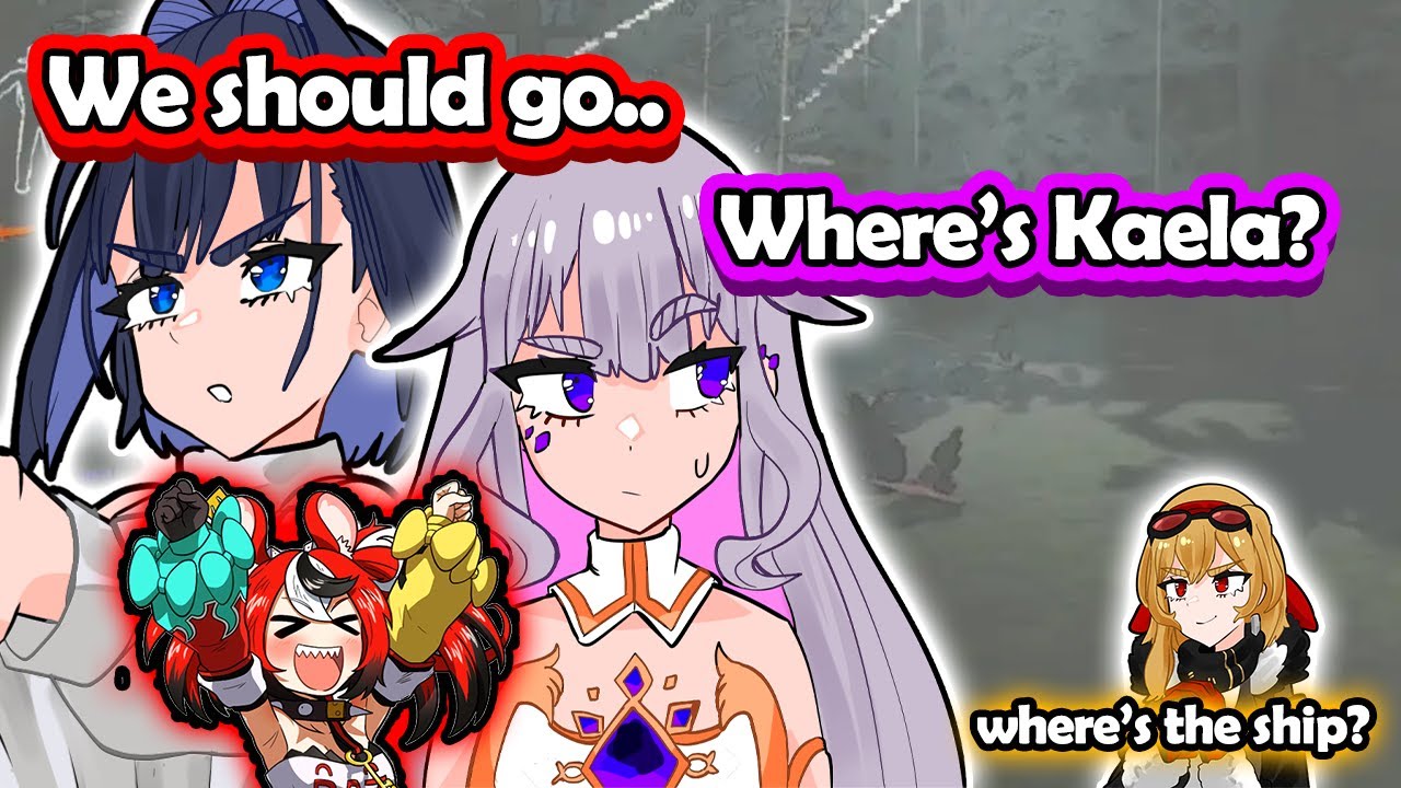 𝗕𝗮𝗲 𝗰𝗼𝘂𝗹𝗱𝗻'𝘁 𝘀𝘁𝗼𝗽 𝗹𝗮𝘂𝗴𝗵𝗶𝗻𝗴 𝘄𝗵𝗲𝗻 𝗞𝗿𝗼𝗻𝗶𝗶 𝗮𝗻𝗱 𝗕𝗶𝗯𝗼𝗼 𝗹𝗲𝗳𝘁 𝗞𝗮𝗲𝗹𝗮 𝗯𝗲𝗵𝗶𝗻𝗱【HololiveEN】