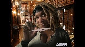 At The ASMR Library Desk | Whispered Help for Your Lost Library Card 