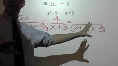 10-5 Part II Add & Subtract Rational Expressions with UNLIKE Denominators