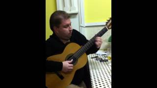 Arthur Bonilla no violão tocando "Saudade da dona Ju".