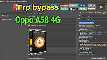 FRP Bypass Google Account Lock Oppo A58 4G android 15 with UnlockTool