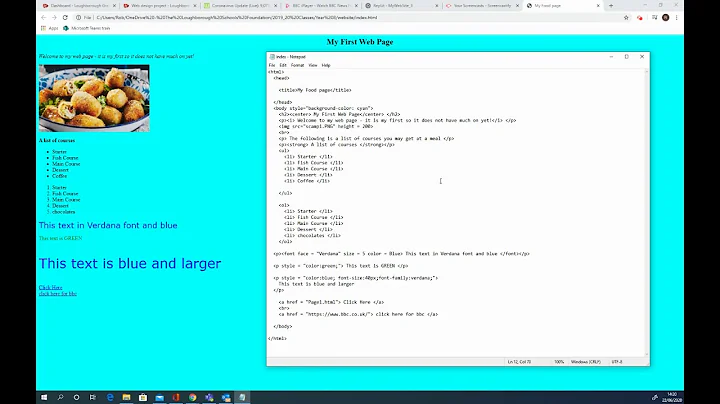 Saving your HTML files in notepad