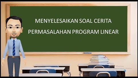 Menyelesaikan Soal Cerita Program Linear