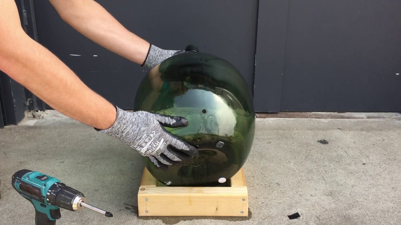 Diy Loch In Weinballon Glasflasche Bohren Heimwerken Youtube