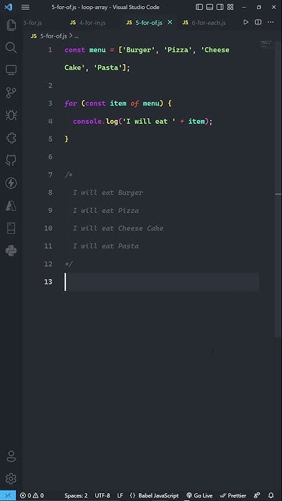 6 JavaScript ways to loop over arrays #shorts - YouTube