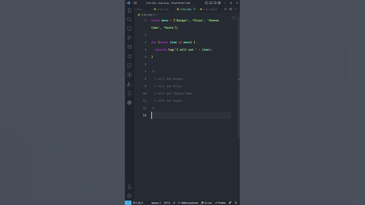 6 JavaScript ways to loop over arrays #shorts - YouTube