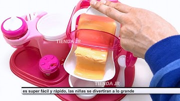 Maquina De Hacer Helados De Verdad Heladeria De Juguete Para Niñas Ensamble y Preparacion