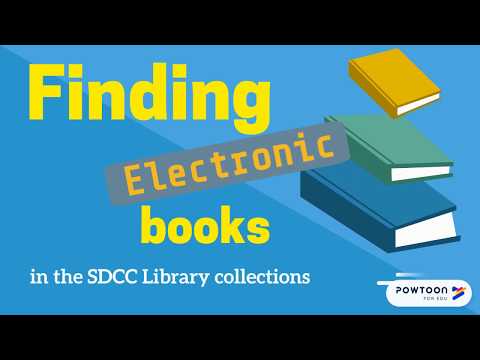 Finding e-books @ SDCC Library