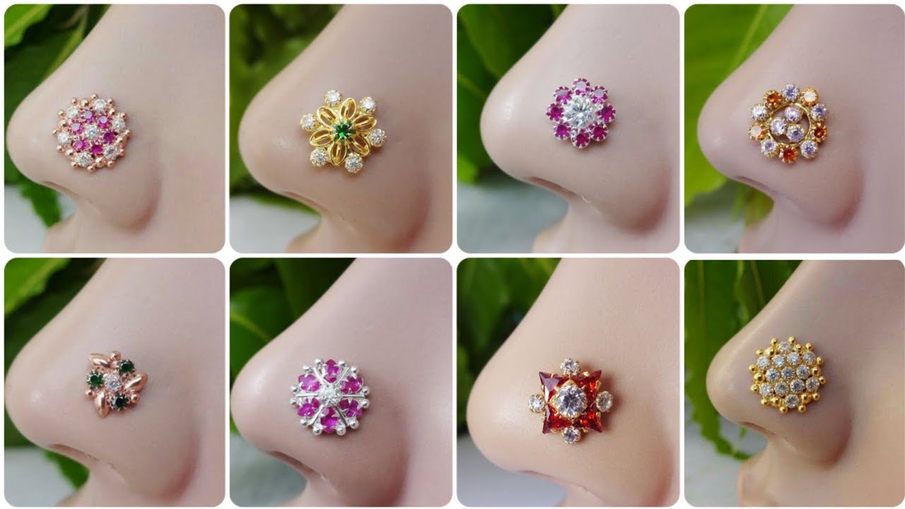 Gold nose pin design nose pin nose ring diamond nose ring
